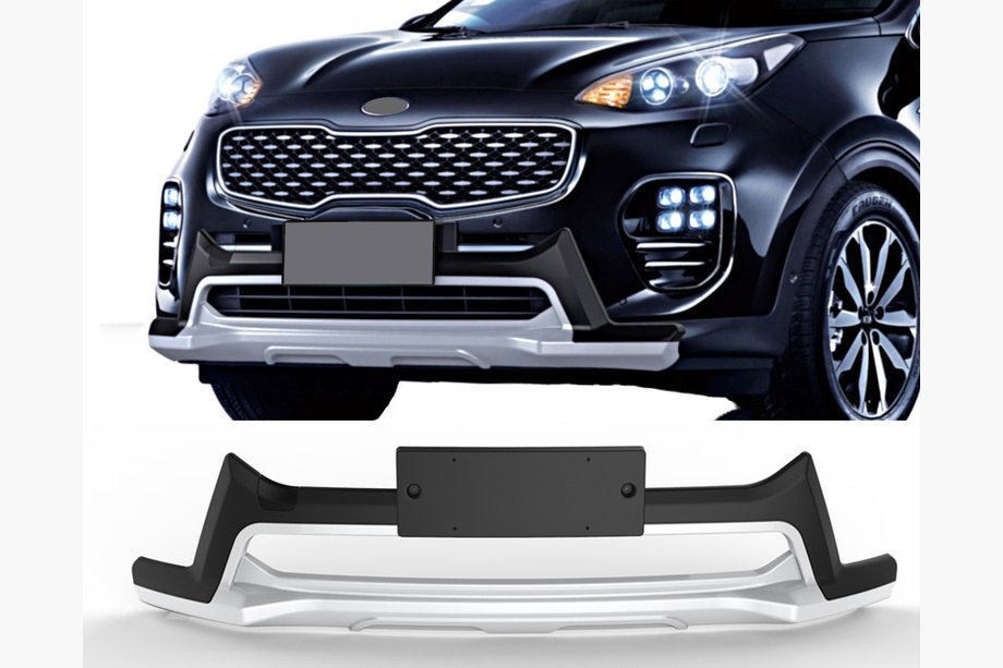 Kia Sportage 2015–2021 Voor- en achterbumperlip 2015-2019 V3 (kunststof) Foto 1