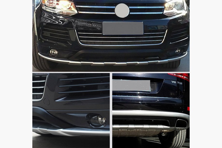 Volkswagen Touareg 2010–2018 Voor- en achterbumper lipspoilers V1 (2010-2014) Image