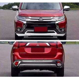 Voor- en achterbumperlip (2 stuks, 2015-2018) Mitsubishi Outlander 2012–2021 foto 1