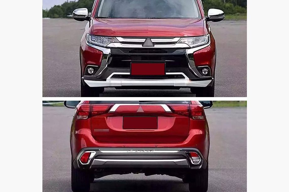 Mitsubishi Outlander 2012–2021 Voor- en achterbumperlip (2 stuks, 2015-2018) Image