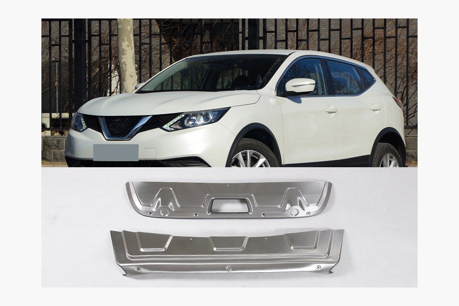 Nissan Qashqai 2014–2021 B-KEUZE! Voor- en achterlippen V2 (RVS) Image