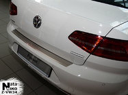 Volkswagen Passat B8 2015–2023 RVS achterbumperbeschermer met omgezette rand Nataniko Stationwagen foto 1