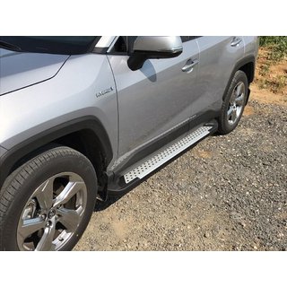 Side steps Allmond Grey (2 stuks, aluminium) Toyota Rav 4 2019–2025 foto 1