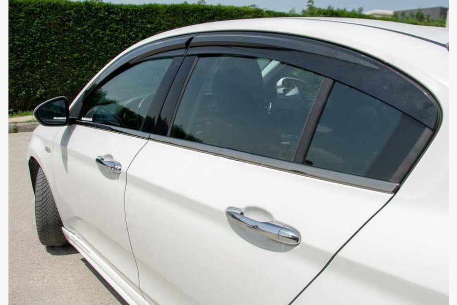 Fiat Tipo 2016– Onderste raamlijsten donker chroom (RVS) Image