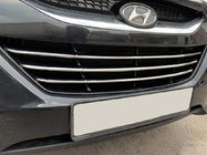Hyundai IX-35 2010–2015 Sierstrips voor radiateurgrille (3 stuks, RVS) foto 1