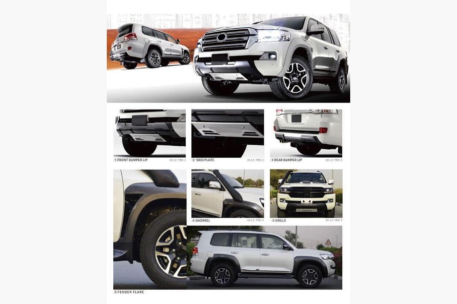 Toyota Land Cruiser 200 2007–2021 Bodykitset 2016↗ (TRD-Safari) Foto 1