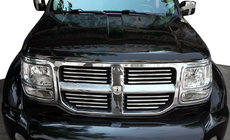Dodge Nitro 2006–2011 Chromen sierlijsten voor grille (RVS) foto 1