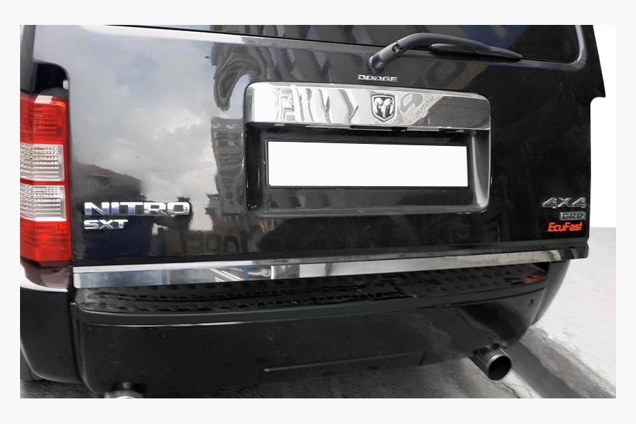 Dodge Nitro 2006–2011 RVS kofferbakrand Image