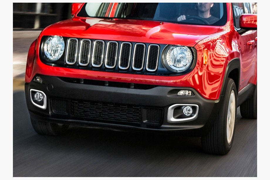 Jeep Renegade 2014– Chroom sierlijsten voor mistlampen 2014-2018 (set van 2, RVS) Image