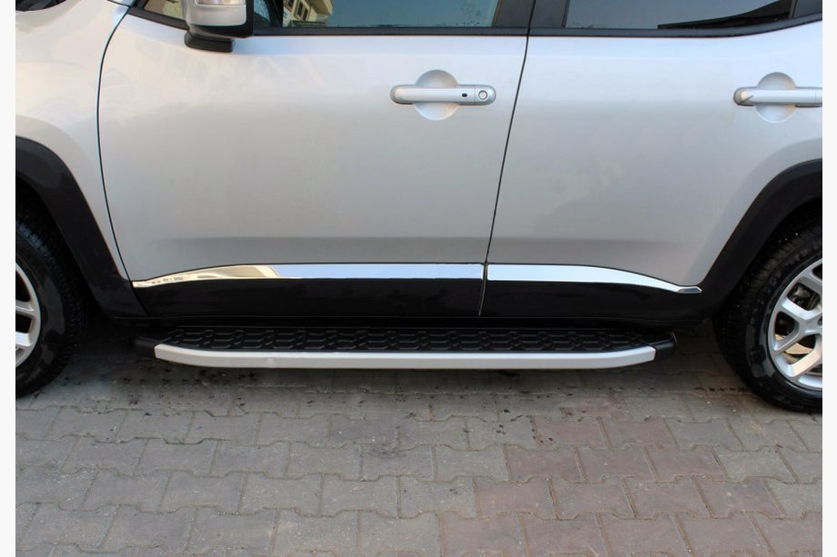 Jeep Renegade 2014– Deurstrip (set van 4, RVS) Image