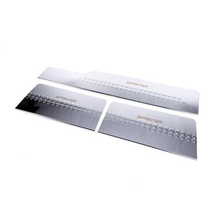 Carmos V1 interieur instaplijsten (3-delig, RVS) Mercedes Sprinter W901/902/903/904/905 1995–2006 foto 1