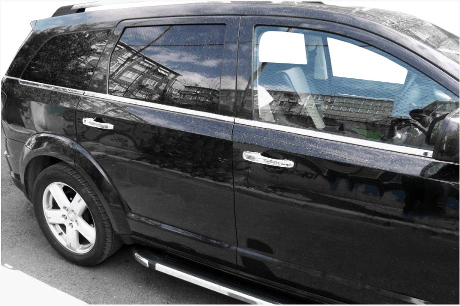 Dodge Journey 2008–2020 Raamomlijsting (6-delig, RVS) Image