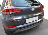 Hyundai Tucson TL 2016–2021 RVS sierlijst boven kentekenplaat (2015–2018, boven, breed) foto 1
