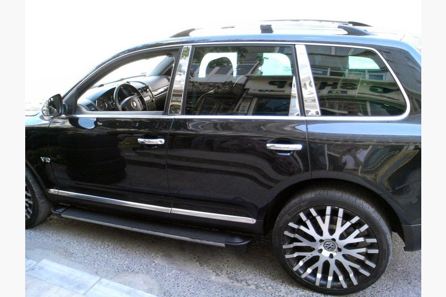 Volkswagen Touareg 2010–2018 Raamstijl sierlijsten (8 stuks, RVS) Carmos - Turks staal Image