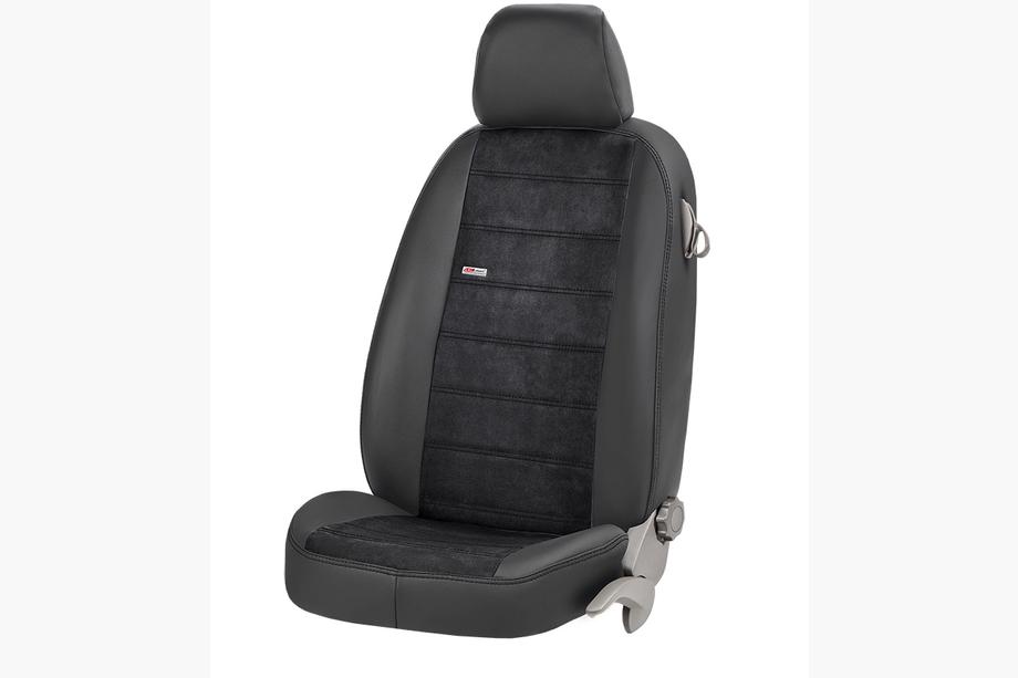 Citroen Jumpy/Dispatch 2017– Stoelhoezen eco-leer+stof+Alcantara Antara (voorstoelen) Image