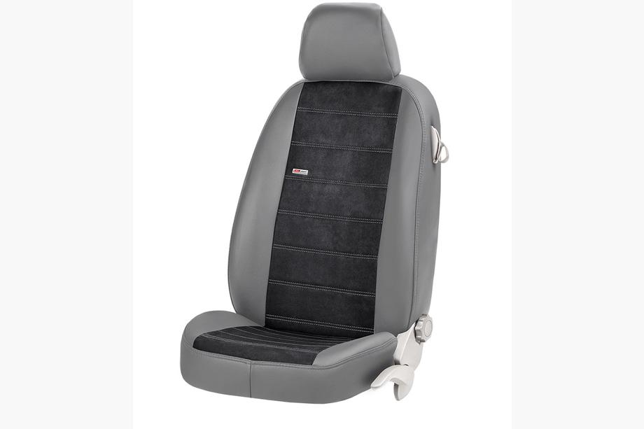 Mercedes Vito W638 1996–2003 Autostoelhoezen eco-leer + stof + alcantara voor Antara (8 of 9 zitplaatsen) Foto 23