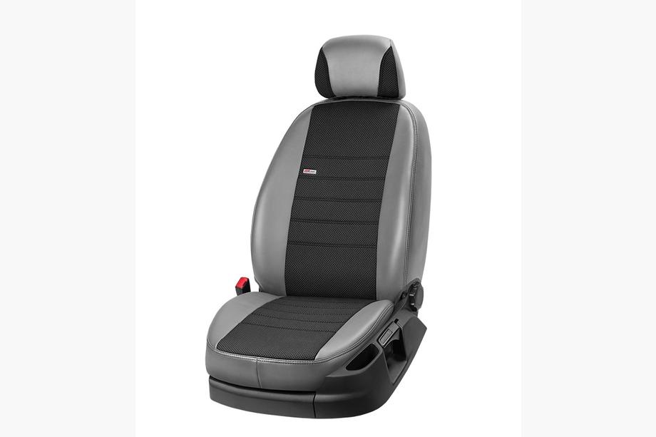 Honda CRV 2012–2016 Autostoelhoezen eco-leer + stof + Alcantara Eco Comfort (complete interieur) Foto 4