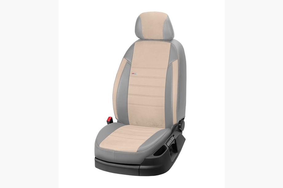 Renault Clio III 2005–2012 Autostoelhoezen eco-leer+stof+antara Eco Laser Antara 2020 (complete set) Foto 14
