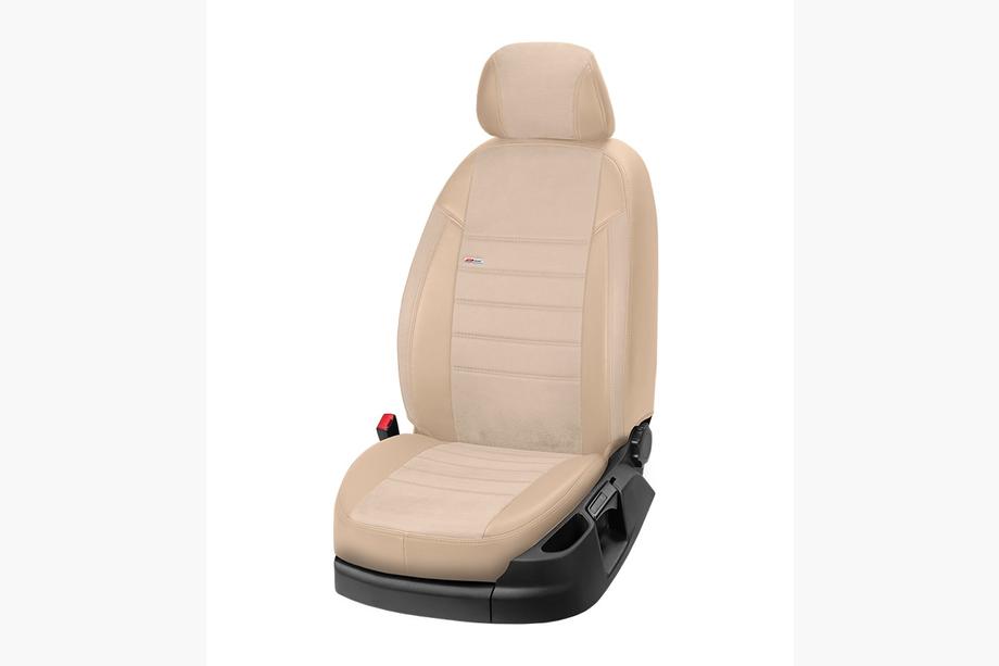 Renault Clio III 2005–2012 Autostoelhoezen eco-leer+stof+antara Eco Laser Antara 2020 (complete set) Foto 15