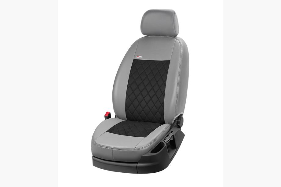 Ford Ranger 2011–2022 Autostoelhoezen eco-leer+stof+Alcantara Eco Prestige Antara (volledige set) Foto 8