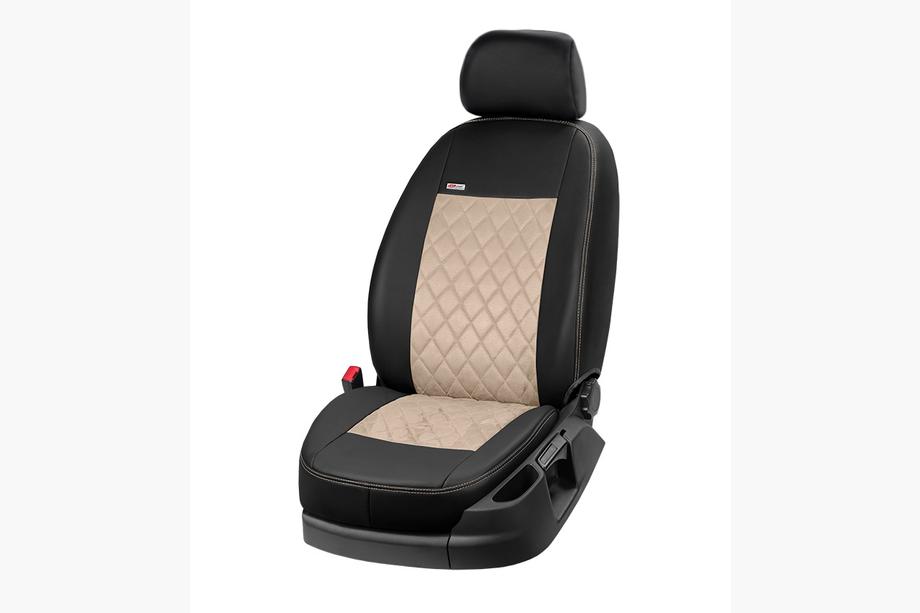 Ford Ranger 2011–2022 Autostoelhoezen eco-leer+stof+Alcantara Eco Prestige Antara (volledige set) Foto 10