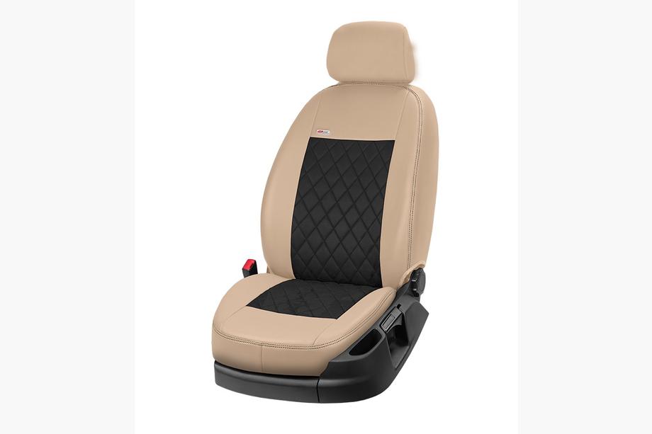 Ford Ranger 2011–2022 Autostoelhoezen eco-leer+stof+Alcantara Eco Prestige Antara (volledige set) Foto 11