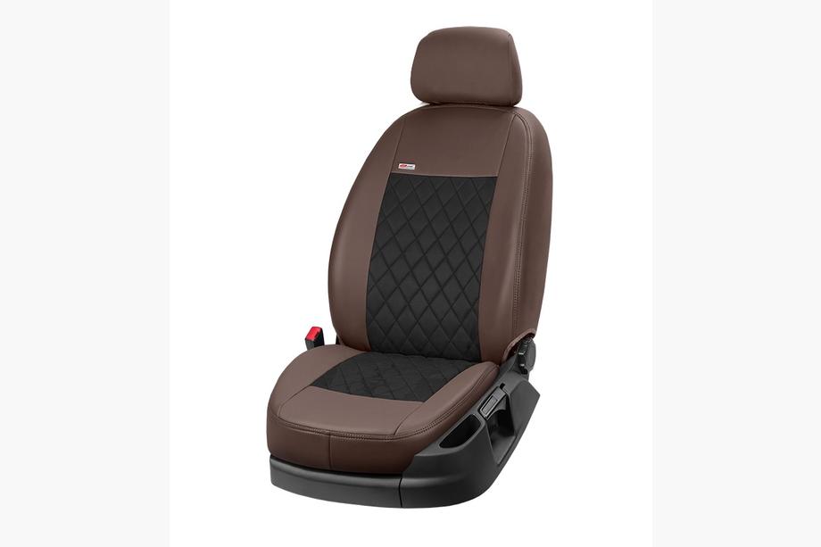 Ford Ranger 2011–2022 Autostoelhoezen eco-leer+stof+Alcantara Eco Prestige Antara (volledige set) Foto 12