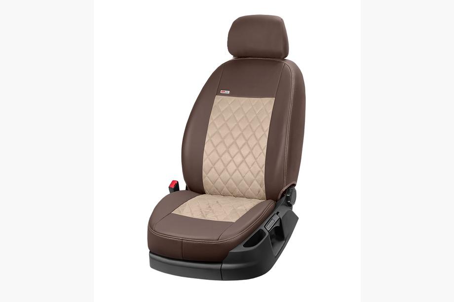 Ford Ranger 2011–2022 Autostoelhoezen eco-leer+stof+Alcantara Eco Prestige Antara (volledige set) Foto 13