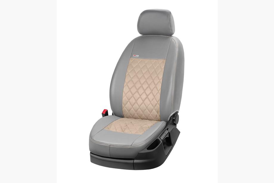Ford Ranger 2011–2022 Autostoelhoezen eco-leer+stof+Alcantara Eco Prestige Antara (volledige set) Foto 14