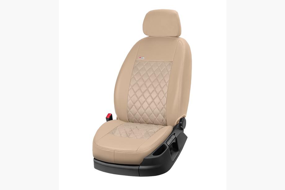 Ford Ranger 2011–2022 Autostoelhoezen eco-leer+stof+Alcantara Eco Prestige Antara (volledige set) Foto 15