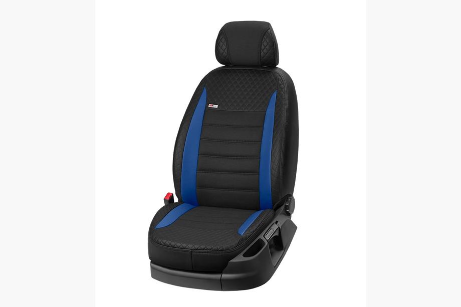 Renault Kangoo 2008–2020 Autostoelhoezen eco-leer + stof + Alcantara Vip Elite 2020 (voorstoelen) Foto 7