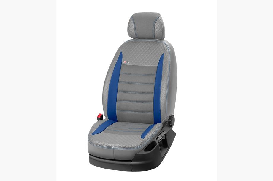 Renault Kangoo 2008–2020 Autostoelhoezen eco-leer + stof + Alcantara Vip Elite 2020 (voorstoelen) Foto 8
