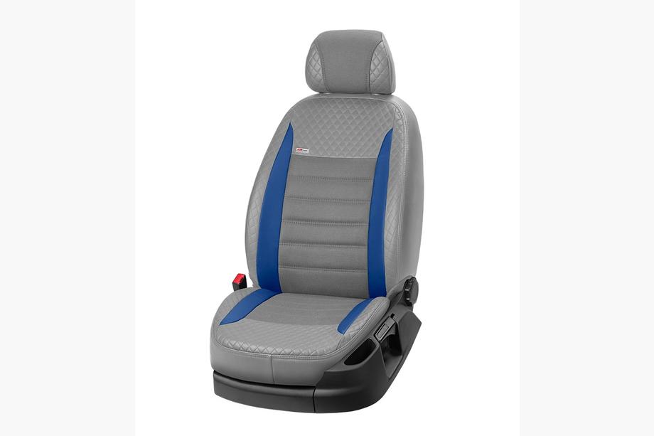 Renault Kangoo 2008–2020 Autostoelhoezen eco-leer + stof + Alcantara Vip Elite 2020 (voorstoelen) Foto 9