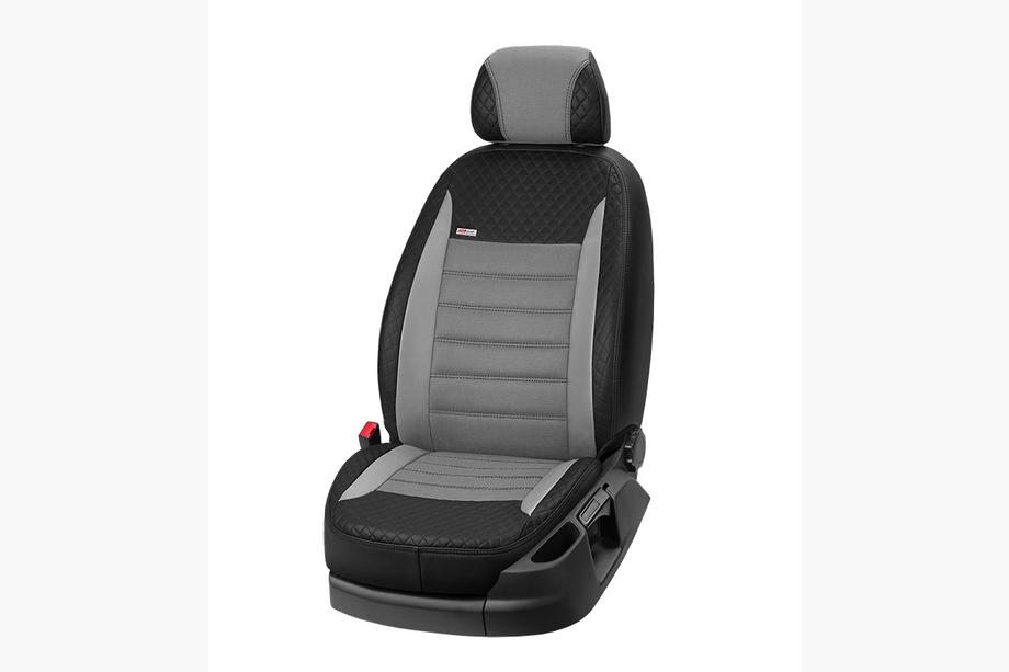 Renault Kangoo 2008–2020 Autostoelhoezen eco-leer + stof + Alcantara Vip Elite 2020 (voorstoelen) Foto 14