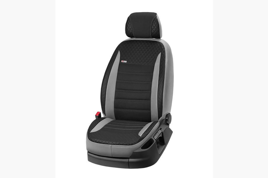 Renault Kangoo 2008–2020 Autostoelhoezen eco-leer + stof + Alcantara Vip Elite 2020 (voorstoelen) Foto 20