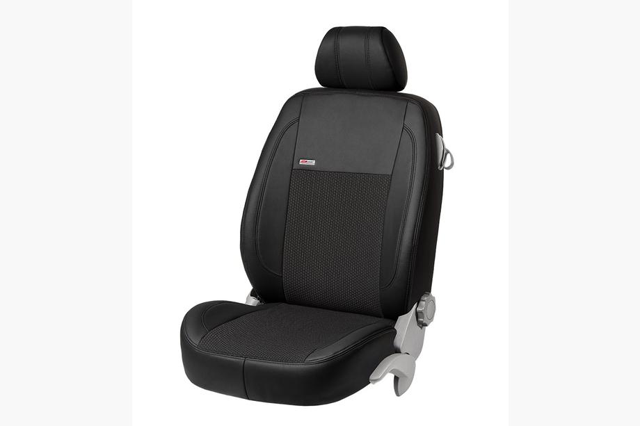 Renault Master 2011–2023 Autostoelhoezen kunstleer+stof+Alcantara VIP Elite (voorstoelen) Image