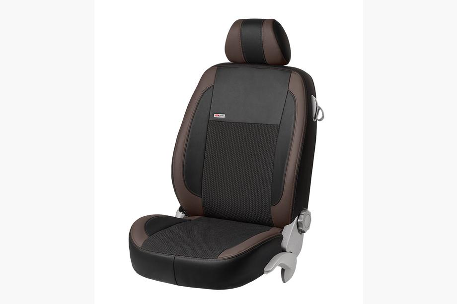 Honda Civic Sedan VII 2001–2006 Autostoelhoezen eco-leer + stof + Alcantara VIP Elite (complete interieur) Foto 12