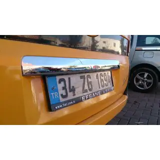 Sierlijst boven kentekenplaat (RVS) foto 2