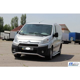 Voorbeschermbeugel ST007 (RVS) Citroen Jumpy 2007–2017 foto 3