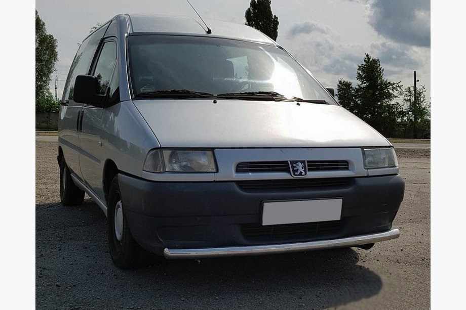 Citroen Jumpy 1996–2007 Voorbumperbescherming ST008 (RVS) Image