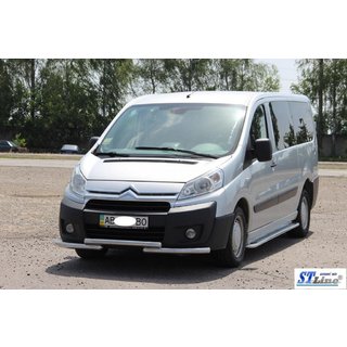 Voorbeschermbeugel ST009 (RVS) Citroen Jumpy 2007–2017 foto 2