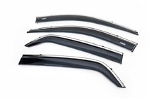 Kia Sportage 2004–2010 Raamwindschermen met chromen sierlijst (set van 4, Niken) foto 5