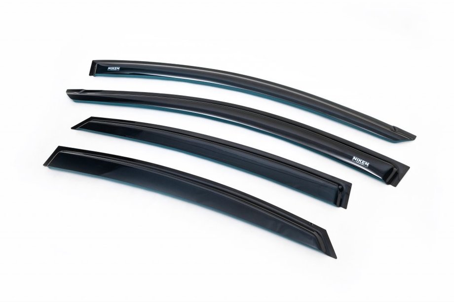 Hyundai Accent 2011–2017 Raamdeflectoren SD (4 stuks, Niken) Image