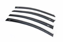 Chevrolet Cruze 2009–2015 Raamdeflectoren met chromen sierlijst SD (4 stuks, Niken) foto 1