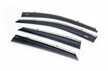 Hyundai IX-35 2010–2015 Raamwindschermen met chromen sierlijst (set van 4, Niken) foto 1