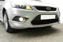 Ford Focus II 2008–2011 Voorbumper lipspoiler Sedan (spuitklaar) foto 1