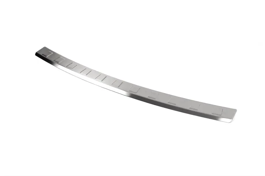Mercedes C-klasse W204 2007–2015 Achterbumper beschermplaat (Stationwagon, mat, RVS) Image