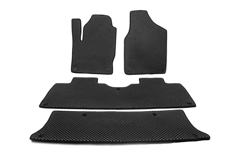 Volkswagen Sharan 1995–2010 EVA automatten (3 rijen, zwart) Image