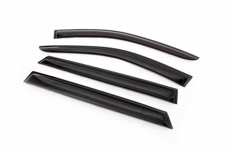 Hyundai Santa Fe 2 2006–2012 Raamdeflectoren (set van 4, ANV) Image