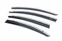 Honda Civic Sedan IX 2011–2016 Raamwindschermen met chromen sierlijst (set van 4, Niken) foto 1